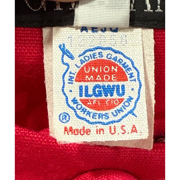 Vintage Gillian Dress 1980's Fushia Pink ILGWU Made in USA Size 8 (055) - Picture 3 of 10